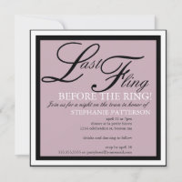 Modern & Elegant Last Fling Bachelorette Party