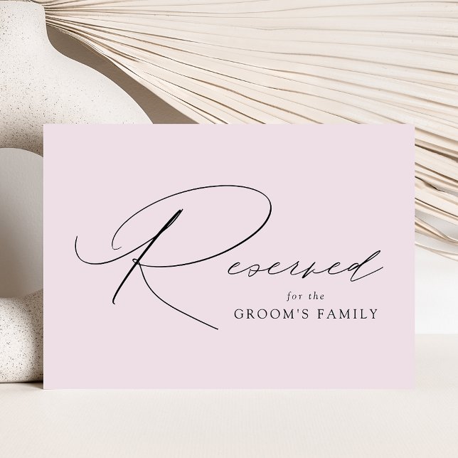 Modern Elegant Lavender Wedding Reserved Sign (Creator Uploaded)