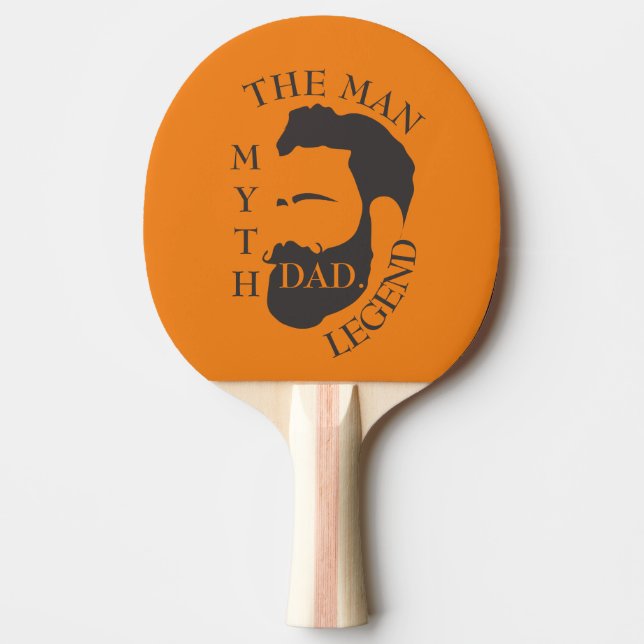 Modern Elegant Legendary Dad Father's Day Ping Pong Paddle (Front)