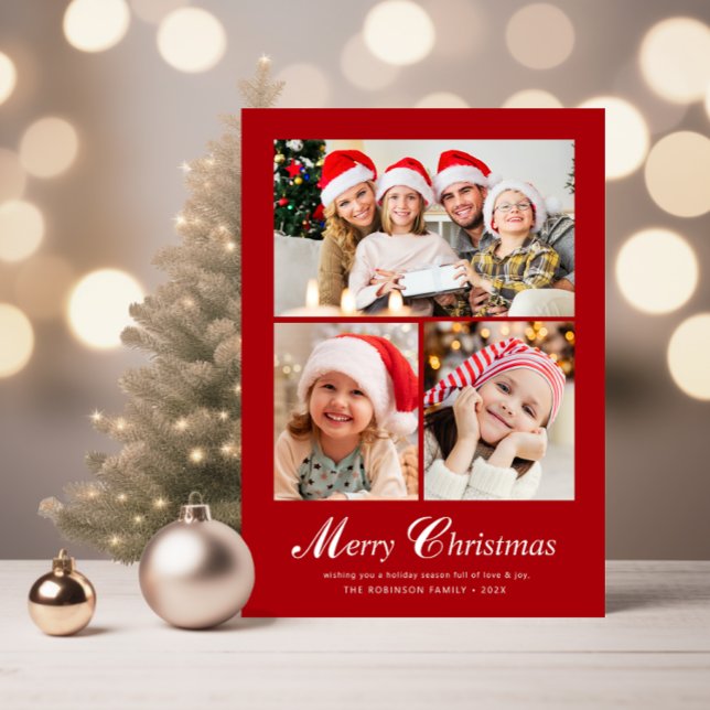 Modern elegant lettering christmas  holiday card (Creator Uploaded)