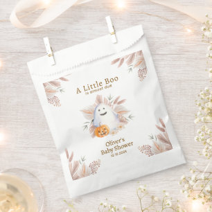 Modern Elegant Little Boo Boho Ghost Baby Shower Favour Bags