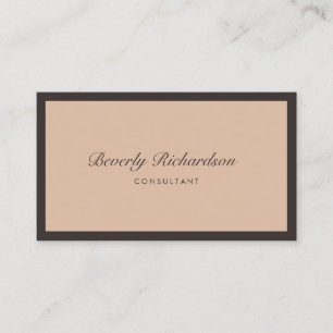 Modern Elegant Luxe Minimalist Professional Blush Business Card