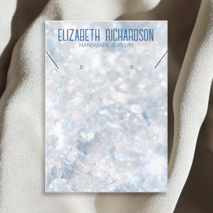 Modern Elegant Luxury Crystal Jewellery Display Business Card