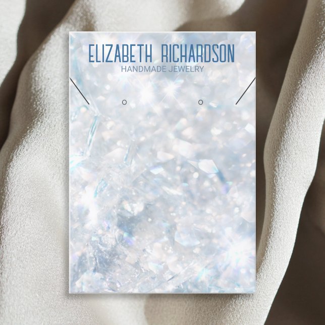 Modern Elegant Luxury Crystal Jewellery Display Business Card (Creator Uploaded)