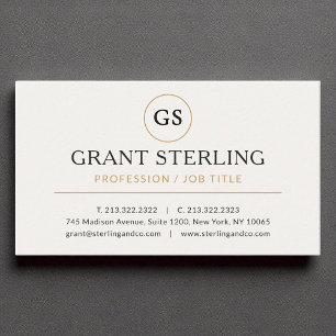 Modern Elegant Luxury Minimalist Professional  Business Card