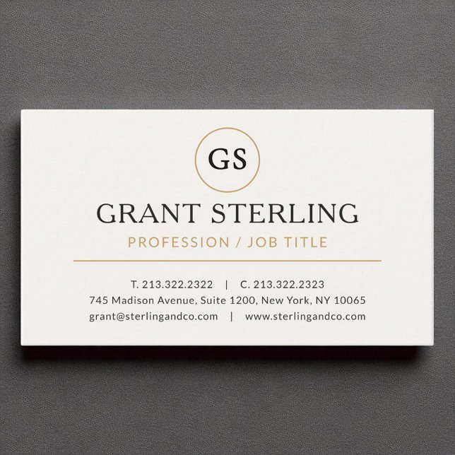 Modern Elegant Luxury Minimalist Professional  Business Card (Creator Uploaded)