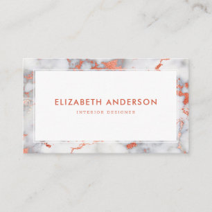 Modern Elegant Marble Professional Business Card