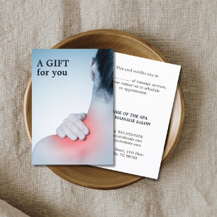 Modern Elegant Massage Therapist Gift Certificate