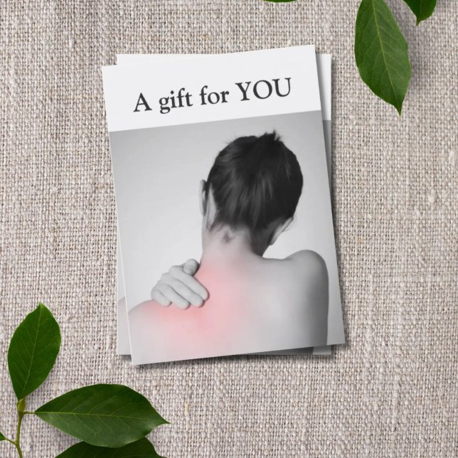 Modern Elegant Massage Therapist Gift Certificate (Creator Uploaded)