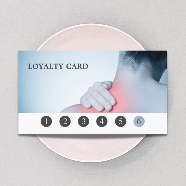 Modern Elegant Massage Therapist Loyalty Card (Creator Uploaded)