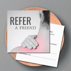 Modern Elegant Massage Therapist Referral Card