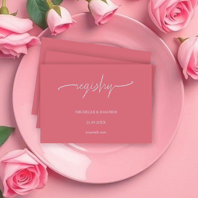 Modern Elegant Mauve Pink Enclosure Card (Creator Uploaded)