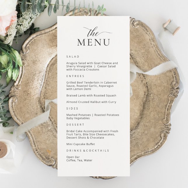 Modern Elegant Menu Card (Creator Uploaded)