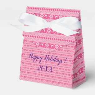 Modern Elegant Merry Christmas Holidays Favour Box