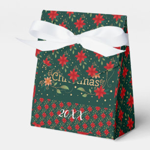 Modern Elegant Merry Christmas Holidays Favour Box