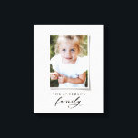 Modern elegant minimal photo faux canvas print<br><div class="desc">Modern photo collage 3d effect multi photo canvas with space for name and initial. Colours can be changed to suit your decor. Part of a collection.</div>