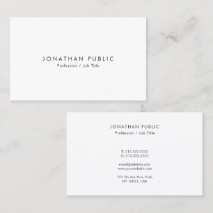 Modern Elegant Minimal Template Connect With Us Business Card