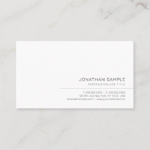 Modern Elegant Minimal Template Your Custom Text Business Card