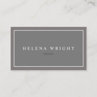 Modern Elegant Minimalist Business Card