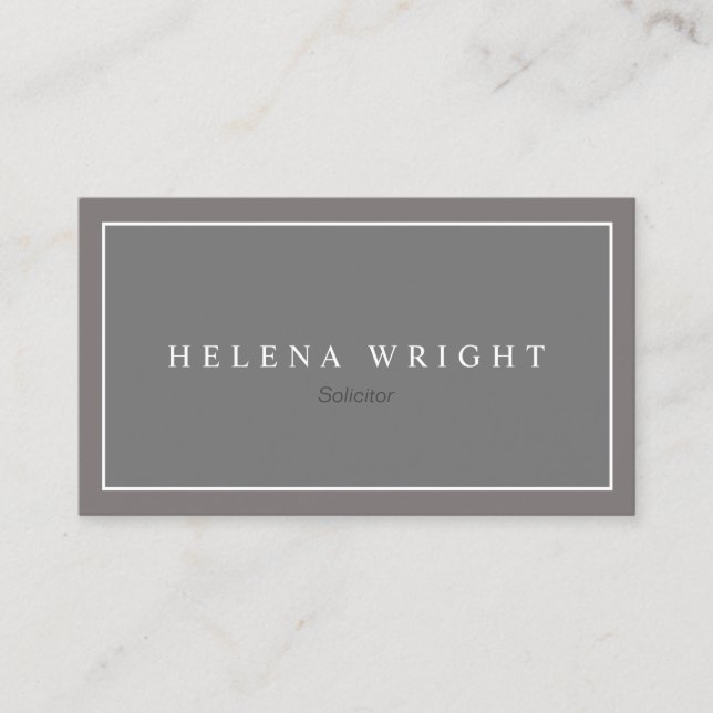 Modern Elegant Minimalist Business Card (Front)