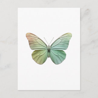 Modern elegant minimalist Butterfly Design Postcard