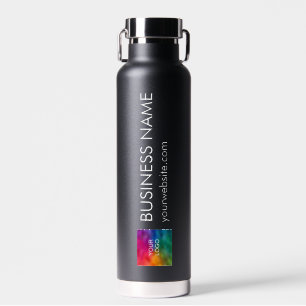 Modern Elegant Minimalist Design Business Logo Water Bottle
