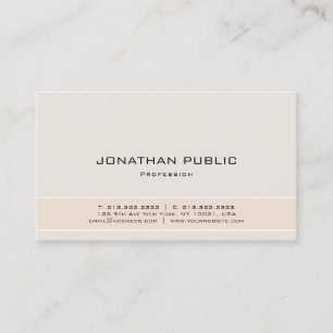 Modern Elegant Minimalist Design Harmony Colours Business Card
