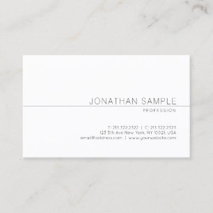Modern Elegant Minimalist Design Professional Business Card
