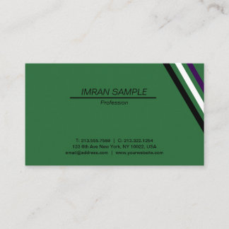 Modern Elegant Minimalist Design Trendy Plain Busi Business Card