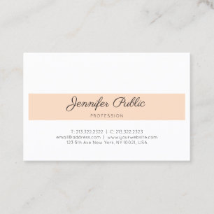 Modern Elegant Minimalist Design Trendy Plain Luxe Business Card