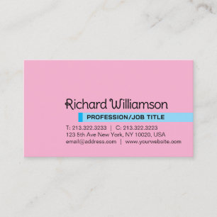 Modern Elegant Minimalist Professional Custom Business Card