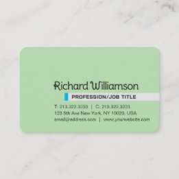 Modern Elegant Minimalist Professional Custom Business Card