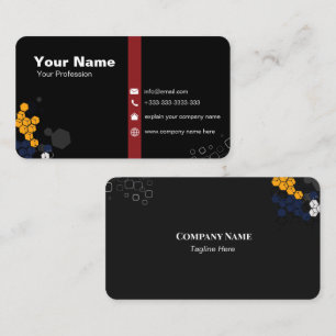 Modern Elegant Minimalist Professional Plain Busin Business Card