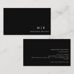 Modern Elegant Minimalist Professional Plain  Business Card