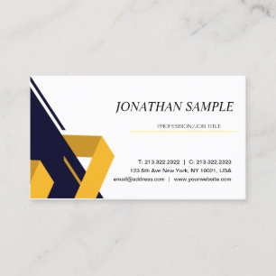 Modern Elegant Minimalist Professional Plain Business Card