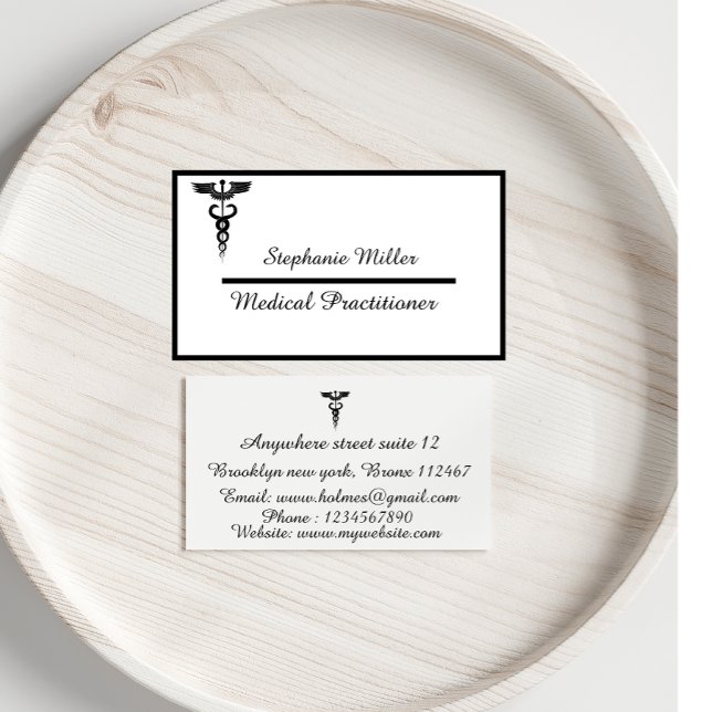 Modern Elegant Minimalist Professional plan Business Card (Creator Uploaded)