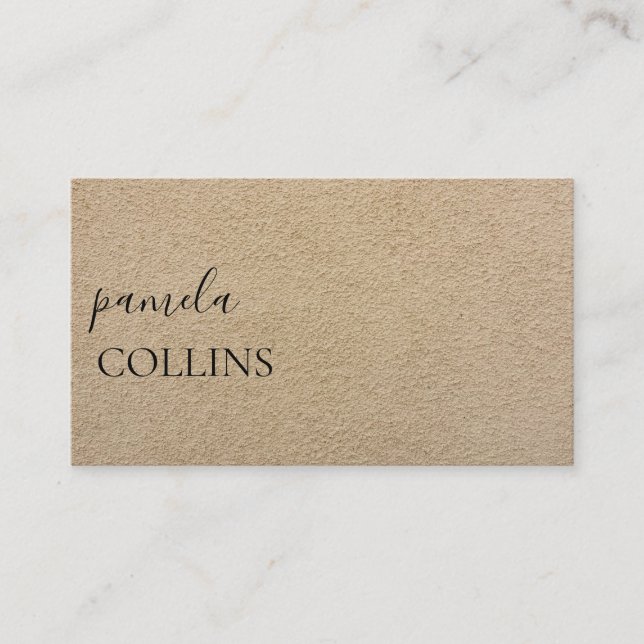 Modern Elegant Minimalist Professional Script Business Card (Front)