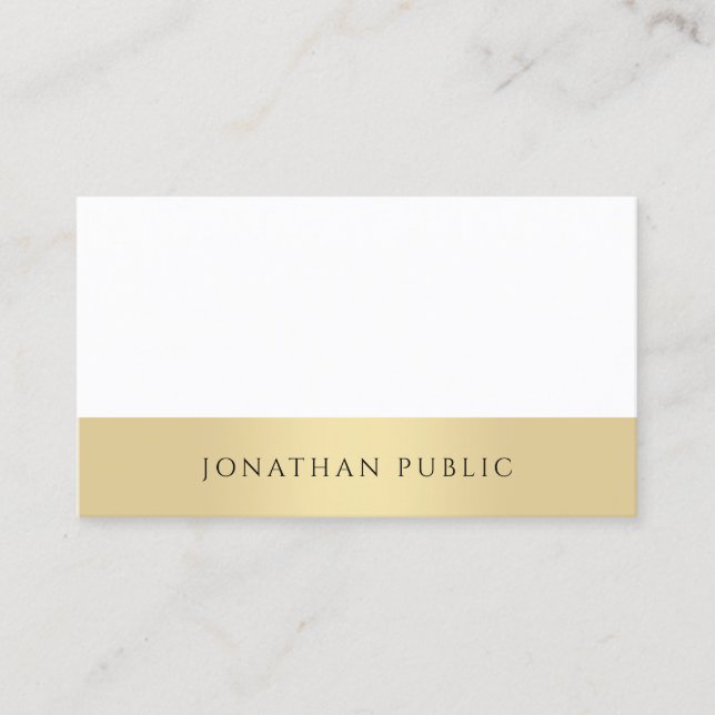 Modern Elegant Minimalist Professional Template Business Card (Front)