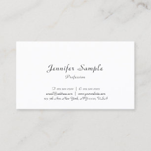 Modern Elegant Minimalist Professional Template Business Card
