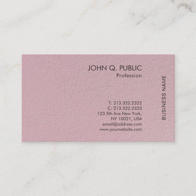 Modern Elegant Minimalist Professional Template Business Card (Front)