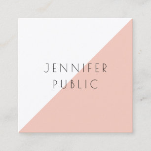 Modern Elegant Minimalist Professional Template Square Business Card