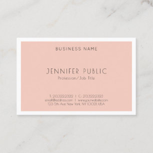 Modern Elegant Minimalist Professional Trendy Business Card