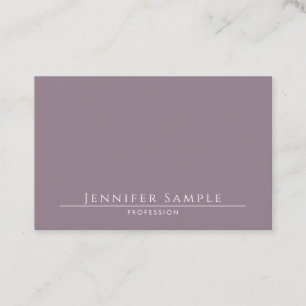 Modern Elegant Minimalist Salon Luxury Plain Business Card