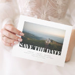 Modern Elegant Minimalist Save the Date Photo<br><div class="desc">Elegant minimalist save the date photo cards</div>