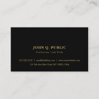 Modern Elegant Minimalist Simple Template Black