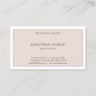 Modern Elegant Minimalist Template Professional Business Card