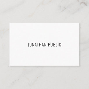 Modern Elegant Minimalist Template Simple Design Business Card