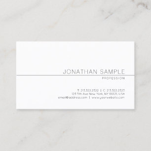 Modern Elegant Minimalistic Design Professional Business Card