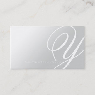 Modern Elegant Monogram A Business Card