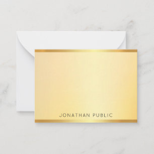 Modern Elegant Monogram Gold Look Template